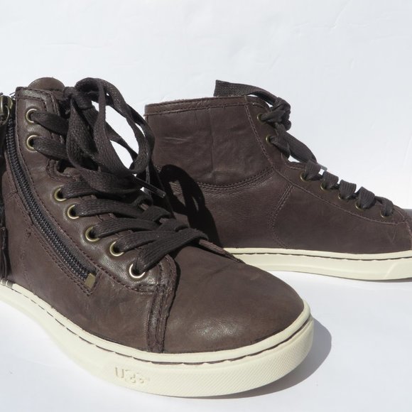 UGG Australia Sneaker Blaney Kids size 3 Tasseled High Top NEW Women 5 US EU 36 - Picture 4 of 12